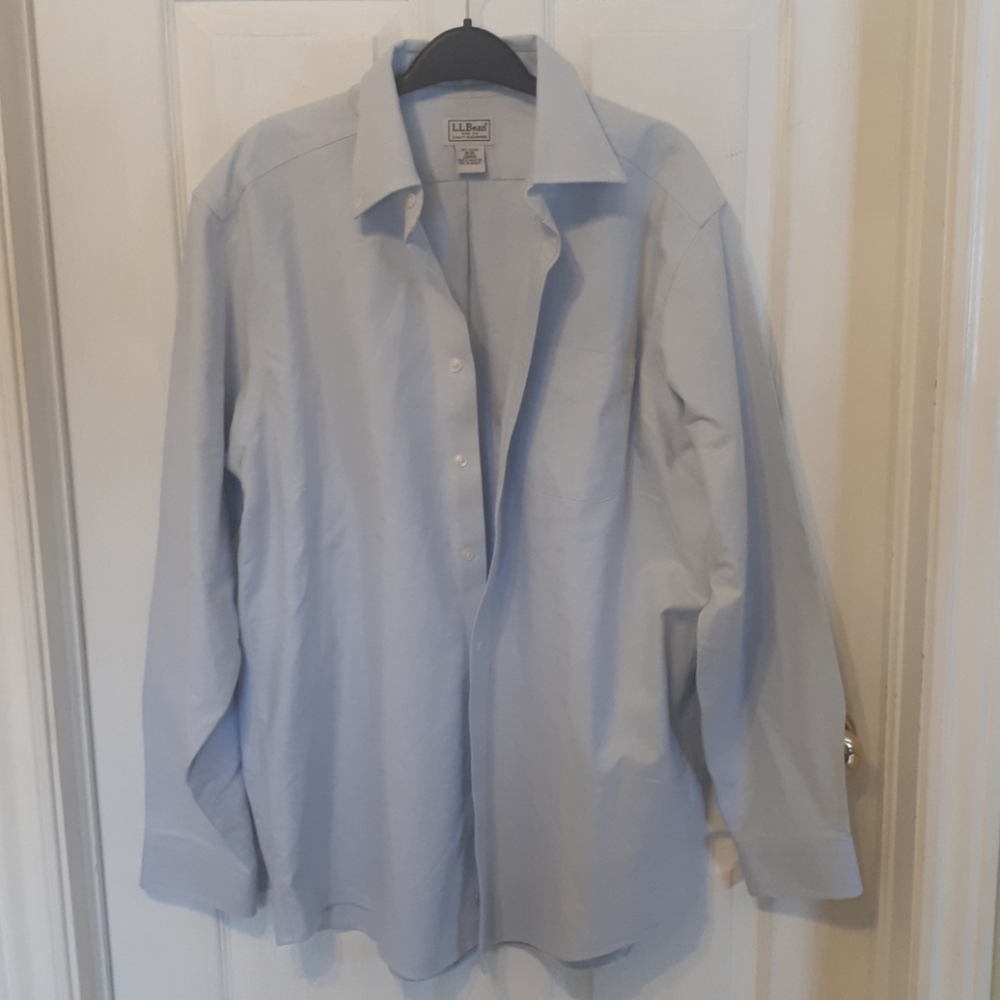 L.L. BEAN WRINKLE RESISTANT DRESS SHIRT
